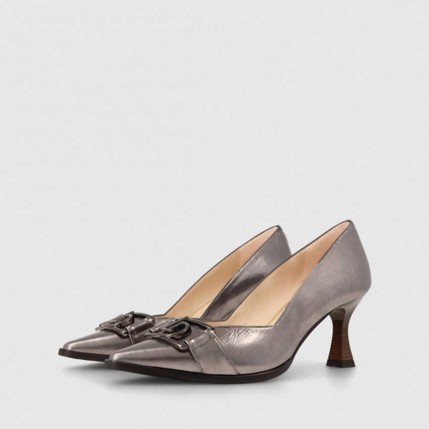 Slink Shaded authority Women´s pumps in grey metallic leather | LODI Women´s shoes online.